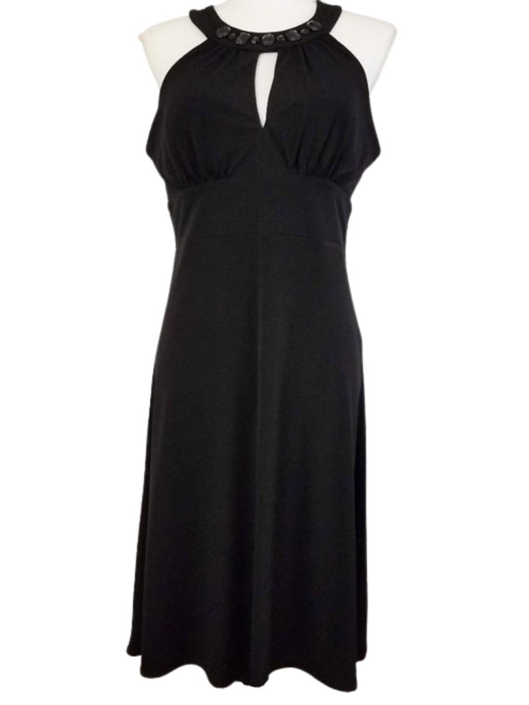 J.B.S. Ltd Black Below Knee Sleeveless Dress - Women's Size 6